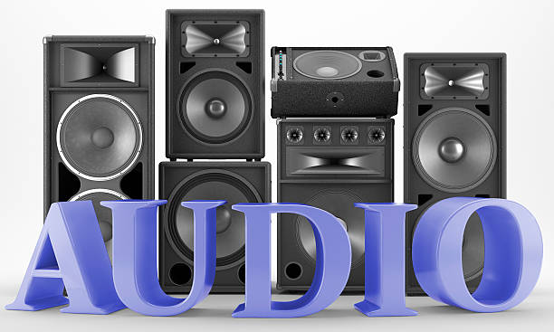 ikona audio-altavoces para discoteca - sonido zdjęcia i obrazy z banku zdjęć