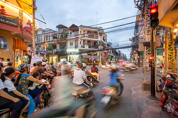 straßenszene ho-chi minh-stadt - ho chi minh zdjęcia i obrazy z banku zdjęć