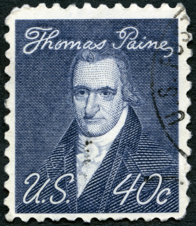 Sello postal USA 1969 retrato Thomas Paine 1737-1809 photo