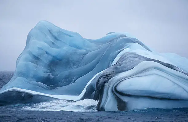 Antarctica, Scotia Sea, iceberg in water