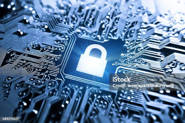 Computer Security Stock Photo - Download Image Now - Abstract, Backgrounds, Blue