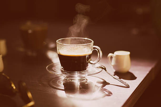 istock cup of hot coffee on the table 489301162