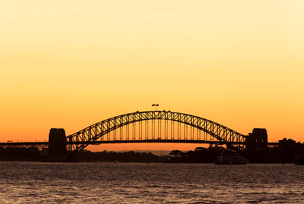 istock Sydney Harbor Bridge at sunset 489302398