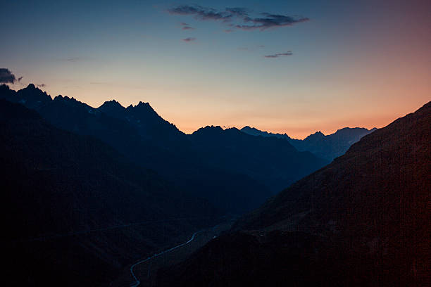 Grimsel Pass Switzerland at sunset Grimsel Pass Switzerland at sunset grimsel pass photos stock pictures, royalty-free photos & images