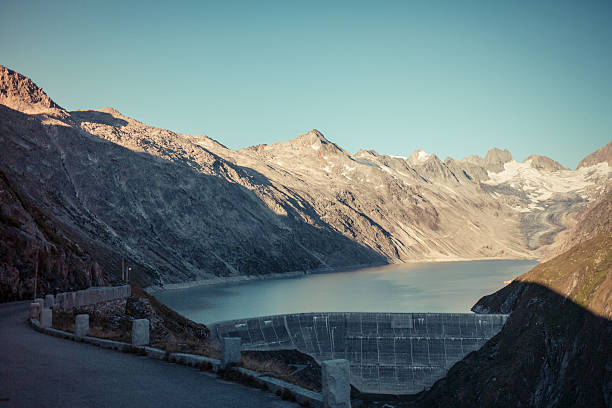 Grimsel Pass Switzerland with Totensee and Dam