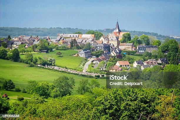 Landscape Of Beaumont En Auge In Normandy France Stock Photo - Download Image Now - Rural Scene, Normandy, France