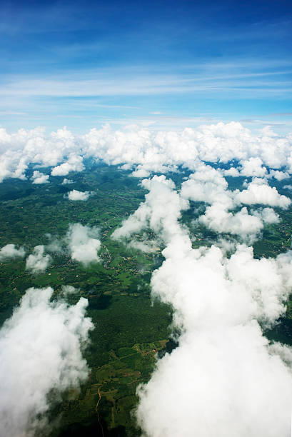 istock Cloudscape. Blue sky and white cloud. Sunny day. Cumulus cloud 489306870