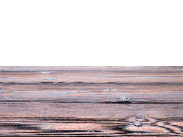 istock Dark textured wooden planks parallel background isolated on whit 489306996