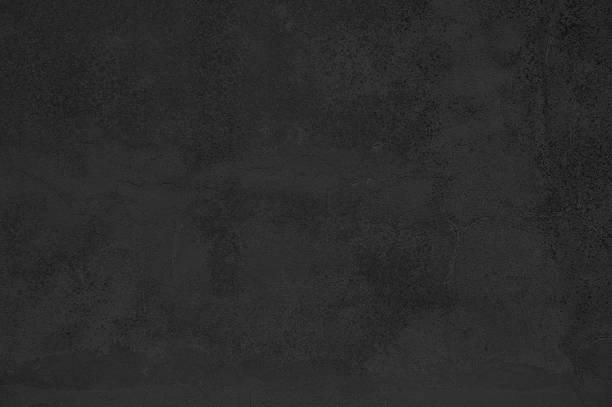 istock Grunge Background of black stone wall 489307760