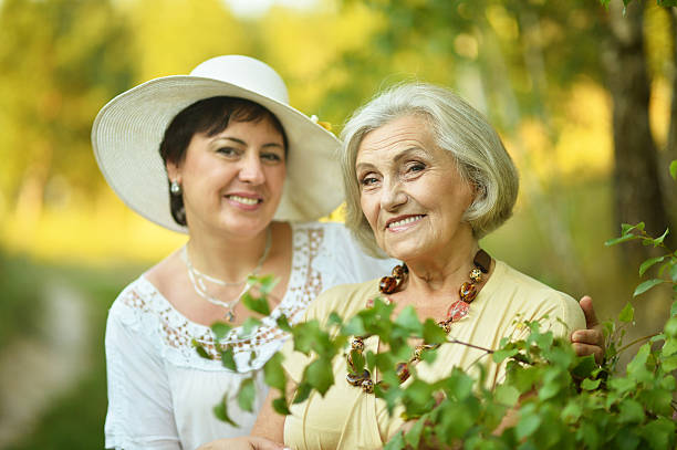 istock Senior women resting at  park 489310534