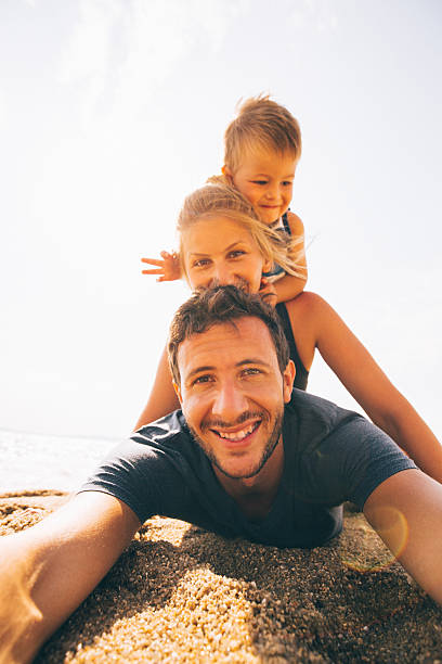 istock Family selfie from the beach 489310772