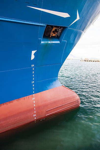 istock front view of a big ship in harbor 489315578