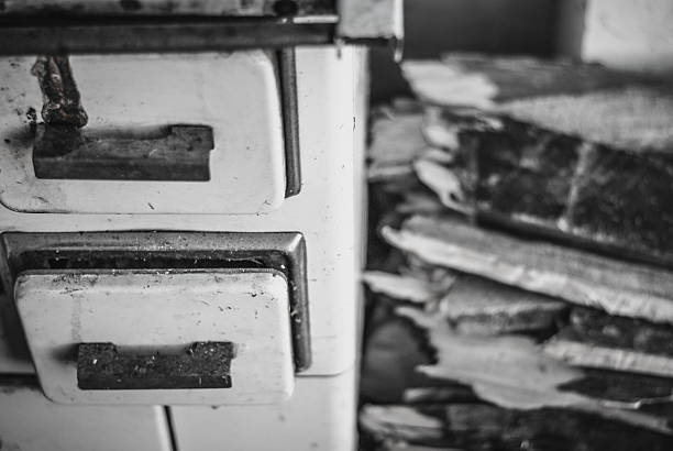 istock An old wood-burning stove 489316512