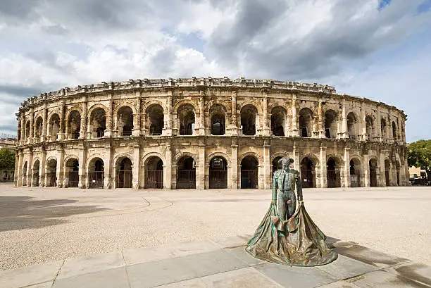 Built around AD 70, the  arena of Nimes is one of the best prepared roman amphitheatres in the world..