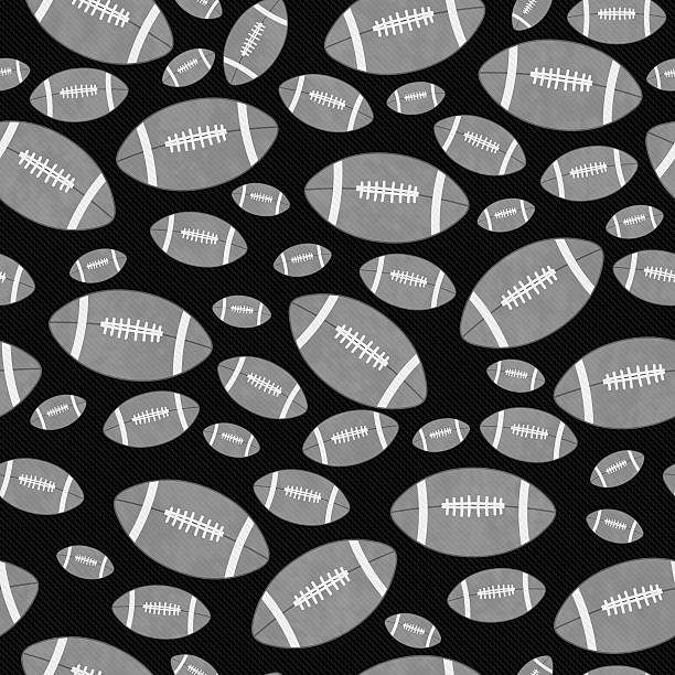istock Gray and Black Football Tile Pattern Repeat Background 489339232