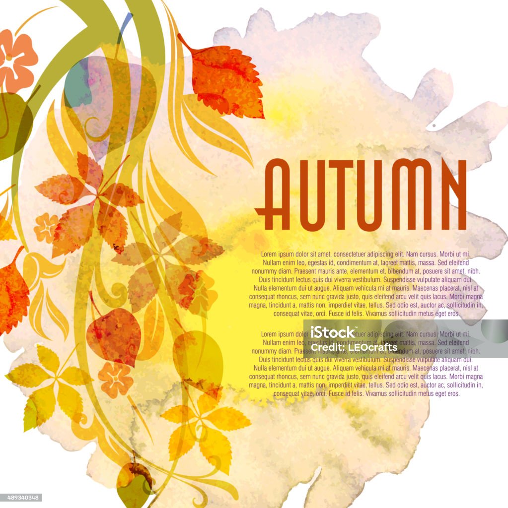 Autumn Basic Image Autumn Background Stock Illustration - Download Image Now - 2015 ...