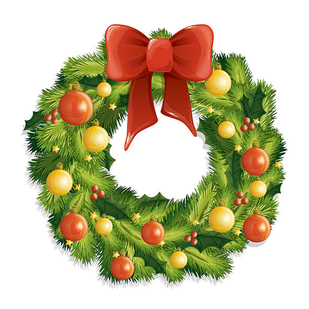 Ilustración de Corona De Decoración De Navidad Día De Año Nuevo y más Vectores Libres de Derechos de Corona - Arreglo floral - Corona - Arreglo floral, Esfera, Hacer - iStock Ilustración de Corona De Decoración De Navidad Día De Año Nuevo y más Vectores Libres de Derechos de Corona - Arreglo floral - Corona - Arreglo floral, Esfera, Hacer - iStock