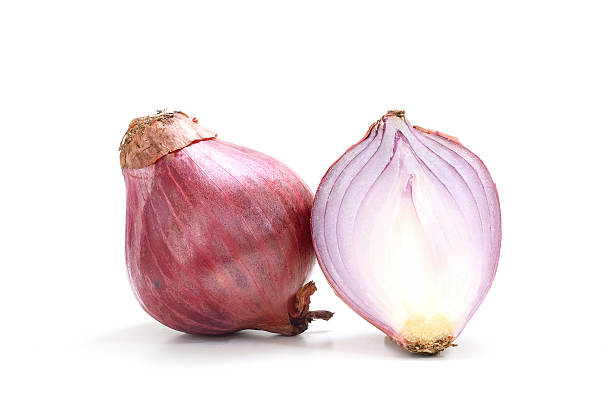 istock Shallots onion isolated on white background 489346390