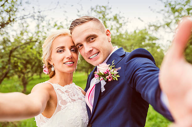 istock Beautiful wedding couple 489346652