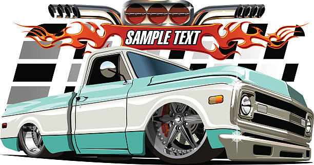 Cartoon Lowrider Vector cartoon Lowrider. Available EPS-10 separated by groups and layers with transparency effects for one-click repaint hot rod car stock illustrations