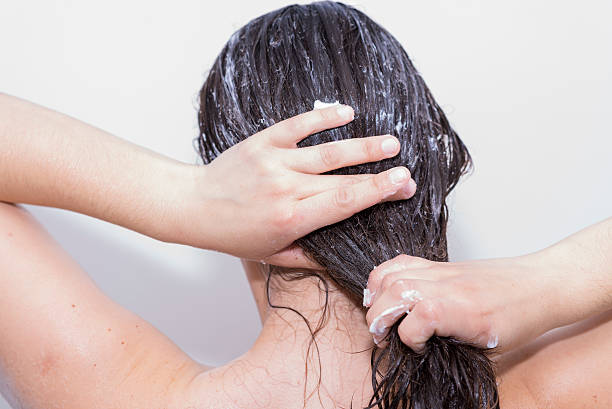 istock Girl in the shower. 489351004
