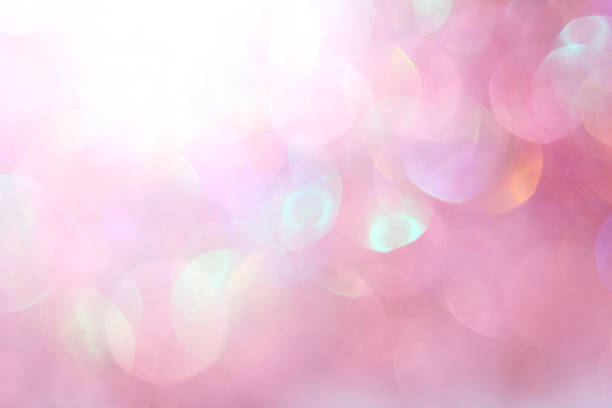 istock Pink festive Christmas elegant abstract background soft lights 489355003