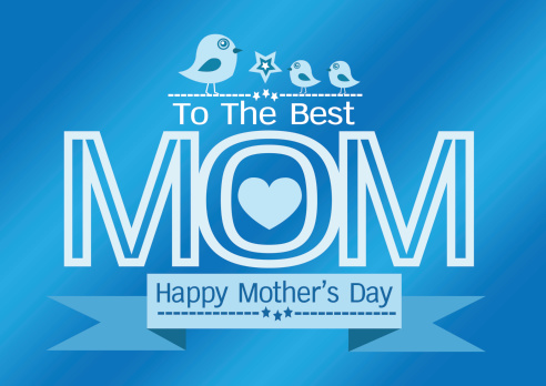 Happy mothers day Greeting card design for your mom