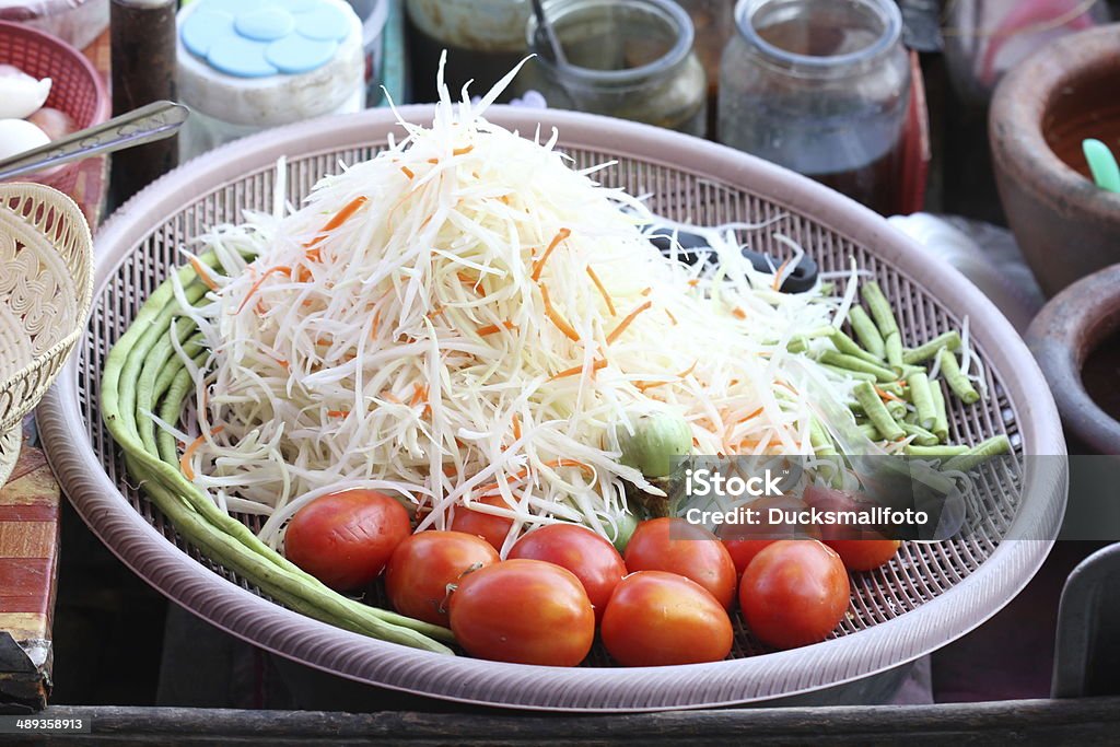 Thai Papaia Salada - Royalty-free Adulação Foto de stock