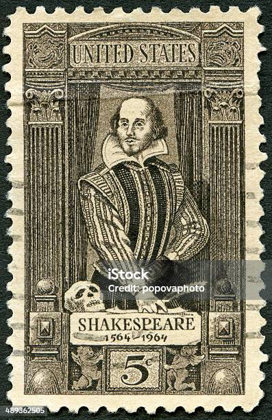 Postage Stamp Usa 1964 Shows William Shakespeare 15641616 Stock Photo - Download Image Now