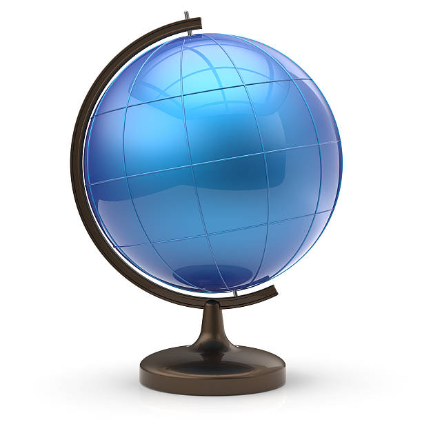 istock Blue globe blank sphere planet Earth geography studying icon 489377310