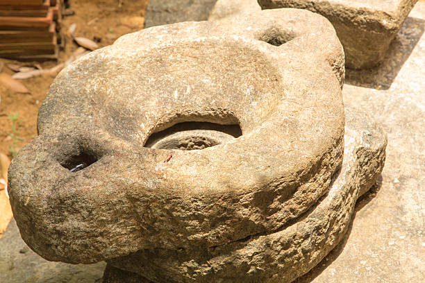 istock Stone Grinder used inSri Lanka.  Photographed inside a bhuddist 489378714