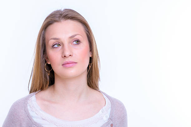 istock young girl on white background 489380878