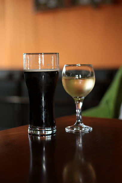 istock glass of wine on the table 489381358