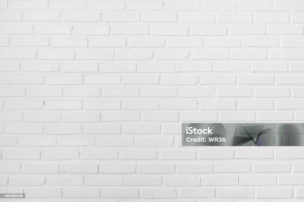 White brick wall for background or texture White clean clear brick wall texture 2015 Stock Photo