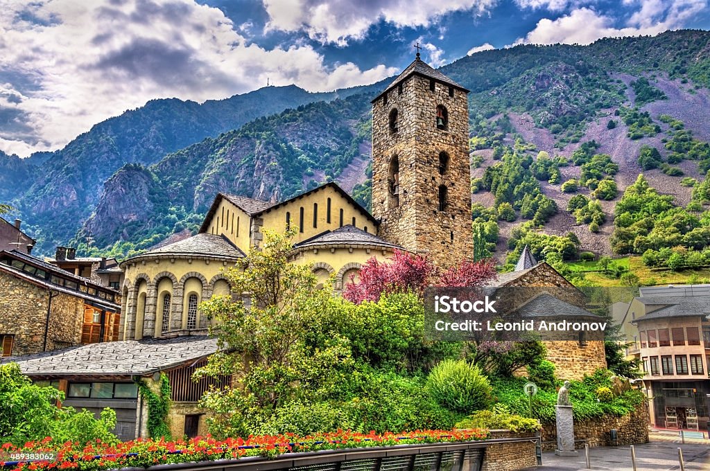 Sant Esteve church in Andorra la Vella, Andorra Andorra Stock Photo