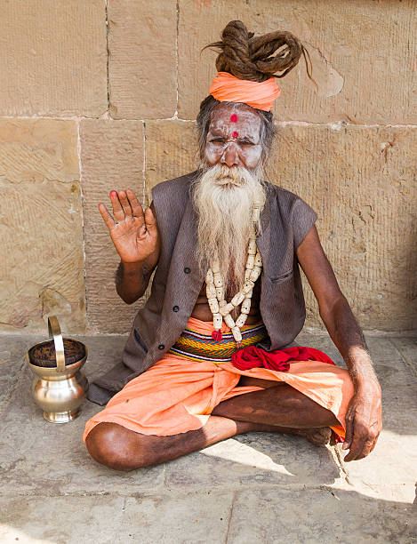 istock Hindu sadhu in Varanasi, India 489383316