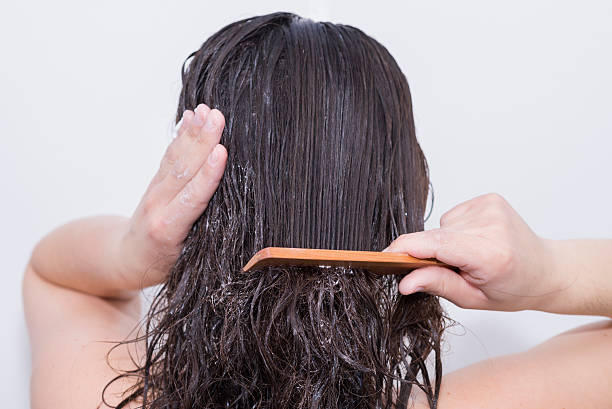 istock Girl in the shower. 489384810