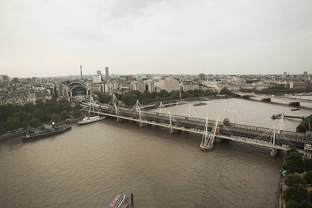 istock Aerial view over the river thames 489385724