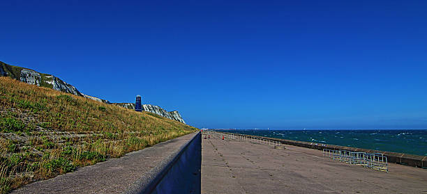 istock Samphire Hoe Tower along the Dover Cliffs Seawall 489389970