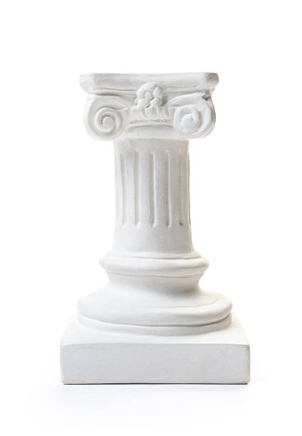 blanc colonne piédestal - column greece pedestal classical greek photos et images de collection