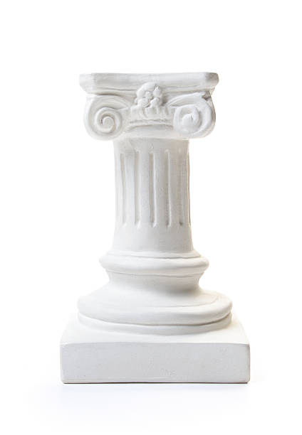 White column pedestal stock photo