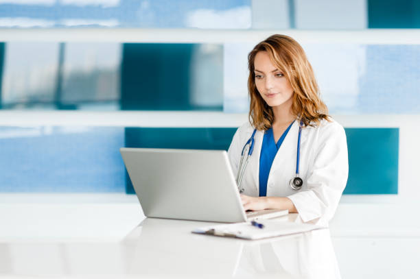 istock Female doctor in office 489424926