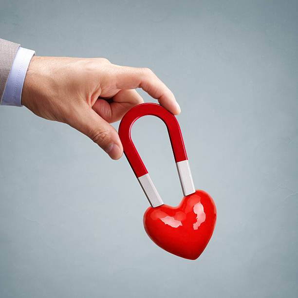 istock Love and magnetic attraction concept 489425002