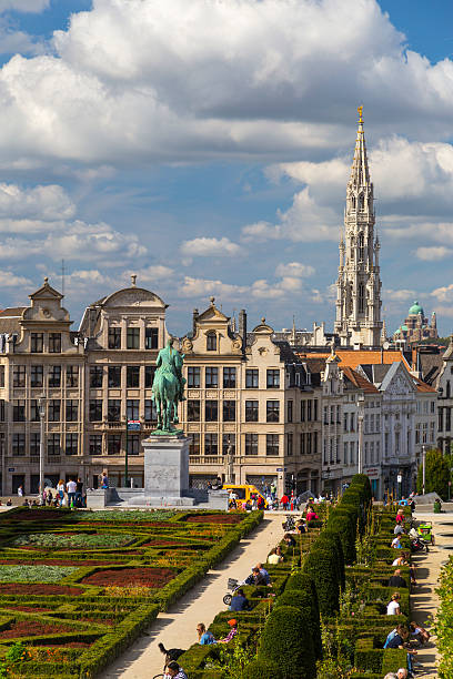 istock Mont des Arts gardens in Brussels, Belgium 489425580