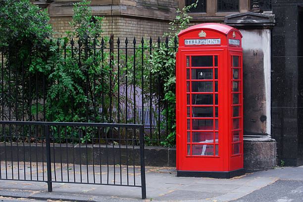 istock Red phone box in London 489426022