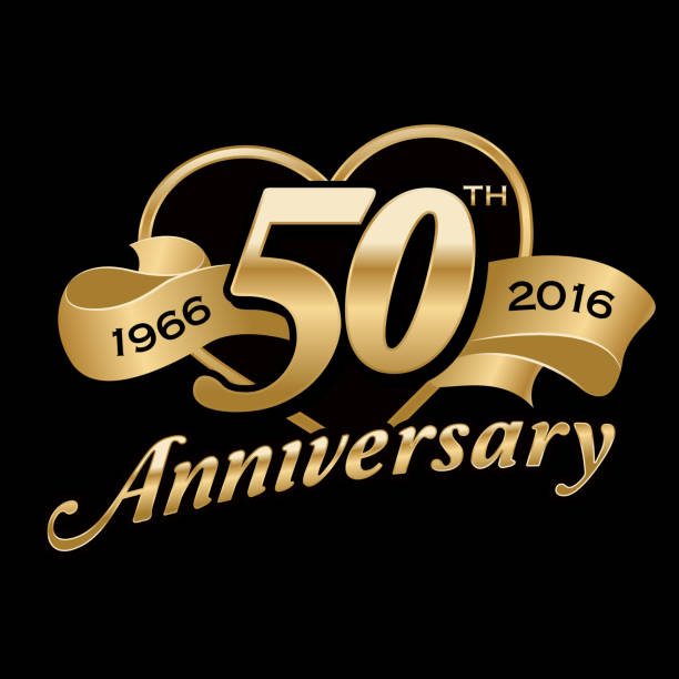 ilustraciones, imágenes clip art, dibujos animados e iconos de stock de 50 ª aniversario de cumpleaños - 50 54 años