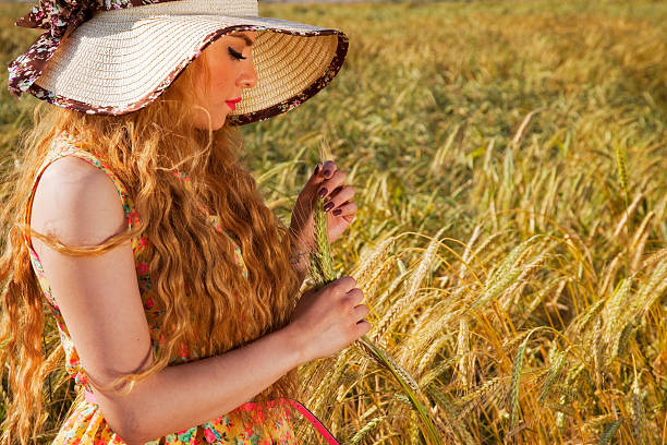 istock Woman in wheat field 489426683