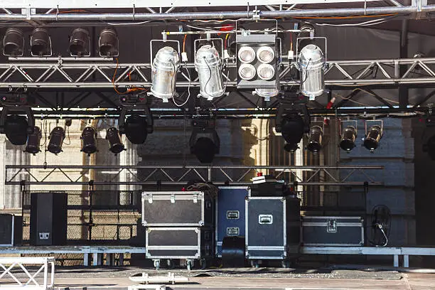 Photo of concert stage