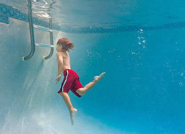 istock kid having a good time in the pool 489427271
