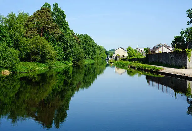 View  on the canal Co Carlow , Ireland